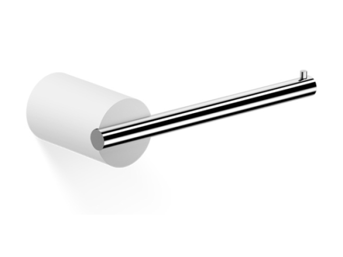 На изображении товар Держатель туалетной бумаги Decor Walther Stone TPH, цвет белый матовый/хром от официального представителя в Москве