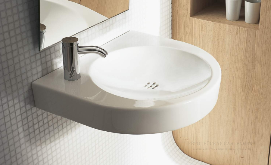 Раковина Duravit Architec Vital Med подвесная, 575х520 мм, с отверстием для смесителя слева, цвет белый