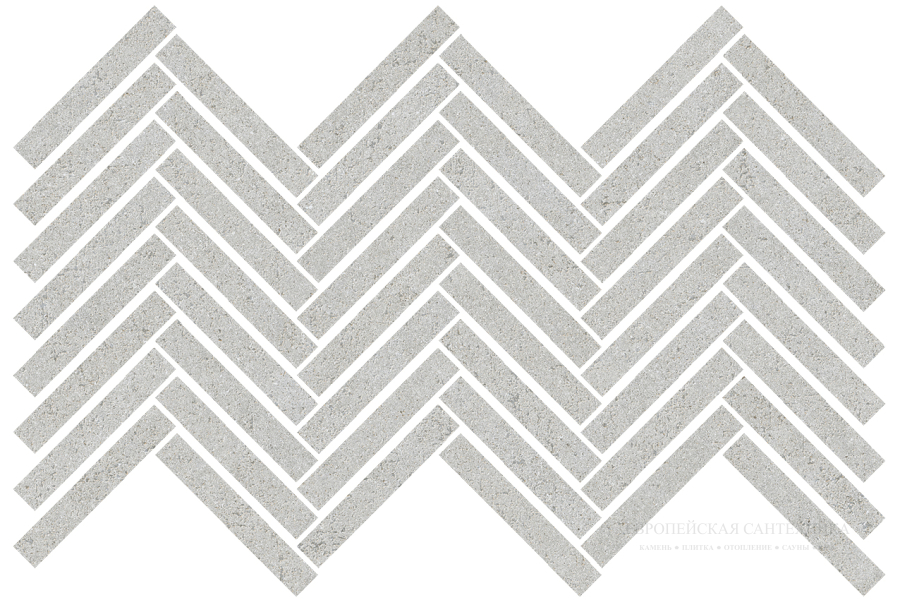 Living Ceramics Керамогранит Cuit Grey Spike Mosaic Anti-slip 22,6x43