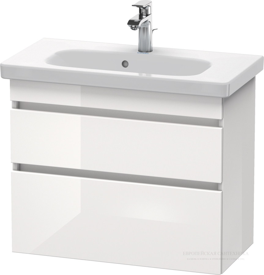 Раковина Duravit DuraStyle компакт для мебели, 785х400 мм, с переливом, с 3 отверстиями под смеситель, цвет белый - изображение 4