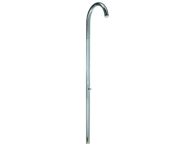 Душевая колонна Bossini Pool Floor  h2285 мм, из стали Inox AISI 316, подкл-е в пол, 1 вентиль подачи на время (хол-я вода), душ POOL Ø54 мм, цвет хром