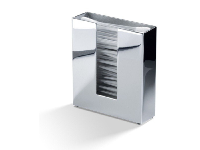 На изображении товар Бокс для ватных палочек Decor Walther Corner DW 353, цвет хром от официального представителя в Москве