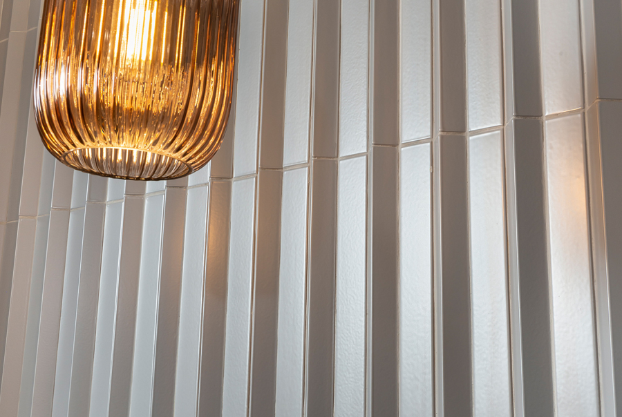 Etruria Керамическая плитка TOWER 3.8X30 Prisma + Piano Pink Sand Glossy Montato Su Rete 16X30 - изображение 4