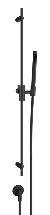 Штанга Anello Gessi, h900 мм, с душевой лейкой и отводом воды, цвет Matte Black