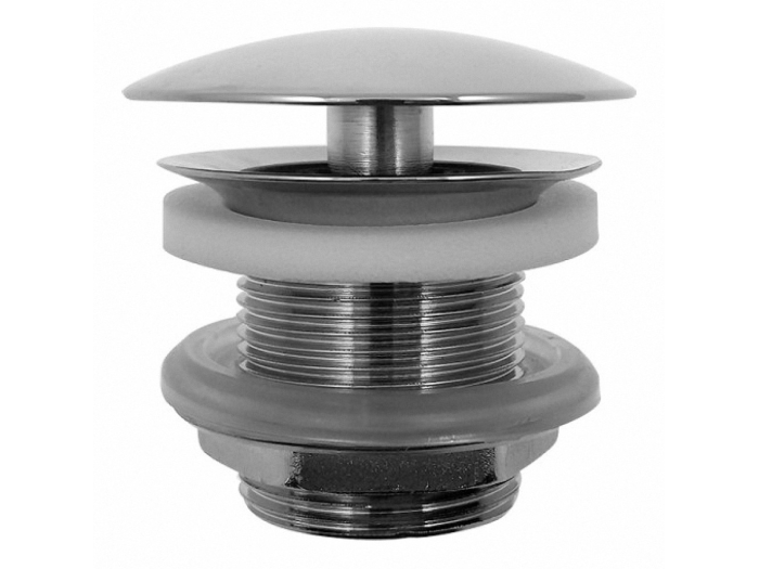 На изображении товар Duravit донный клапан, H: 50 мм, для раковин без перелива, цвет хром от официального представителя в Москве