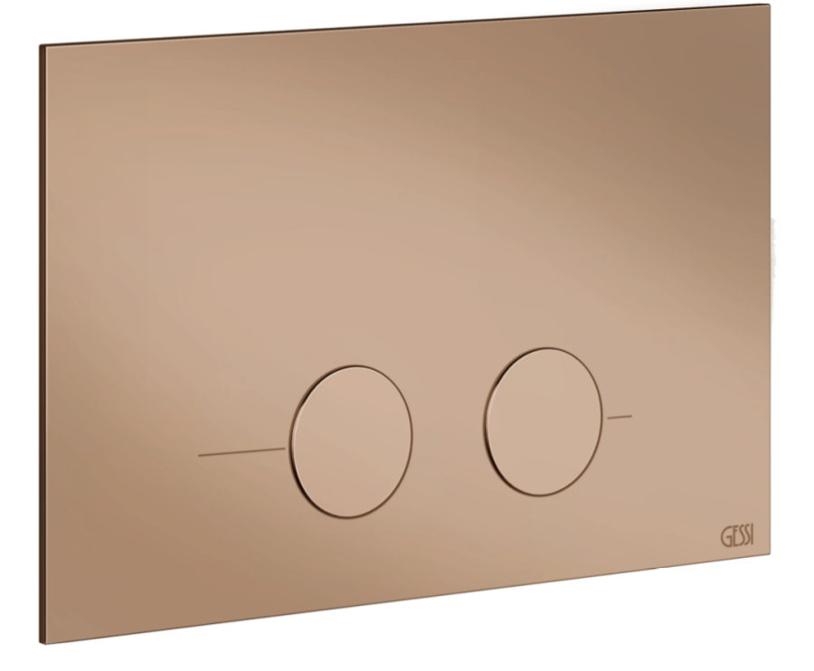 Клавиши смыва Gessi, для унитаза, к инсталляции TECE (TECEProfil, TECEBox), цвет Copper PVD