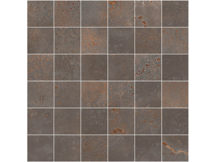 На изображении товар Santagostino Керамогранит Mosaico Oxidart Iron, 30x30 от официального представителя в Москве