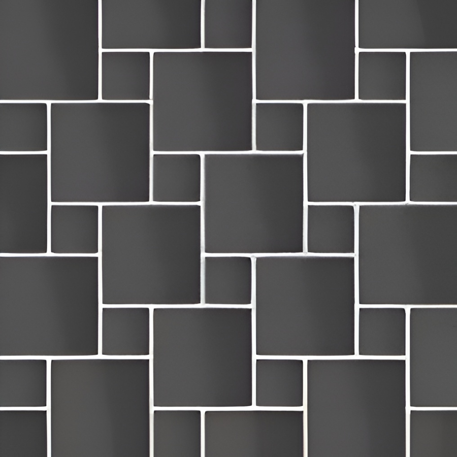 Micro. Керамогранит Microtiles Oddfellow Glaze Black 30,1x30,1