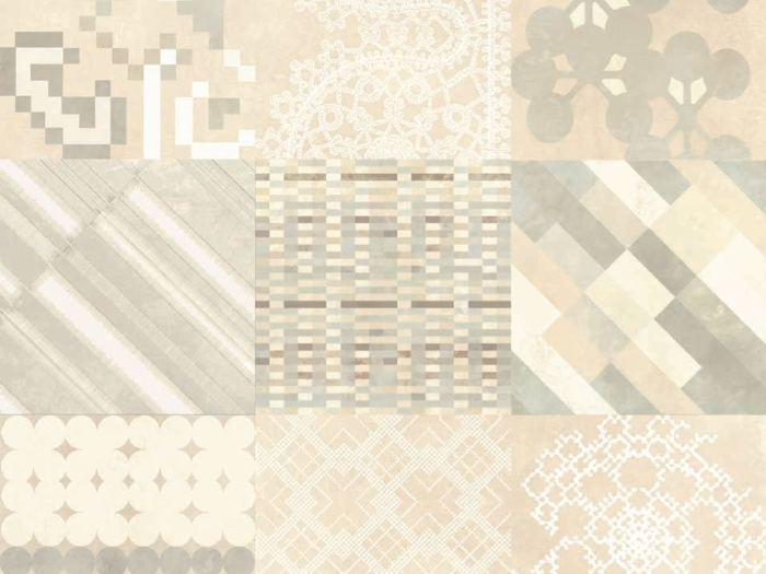 На изображении товар Mutina Керамогранит Azulej Combination Bia 20x20 от официального представителя в Москве