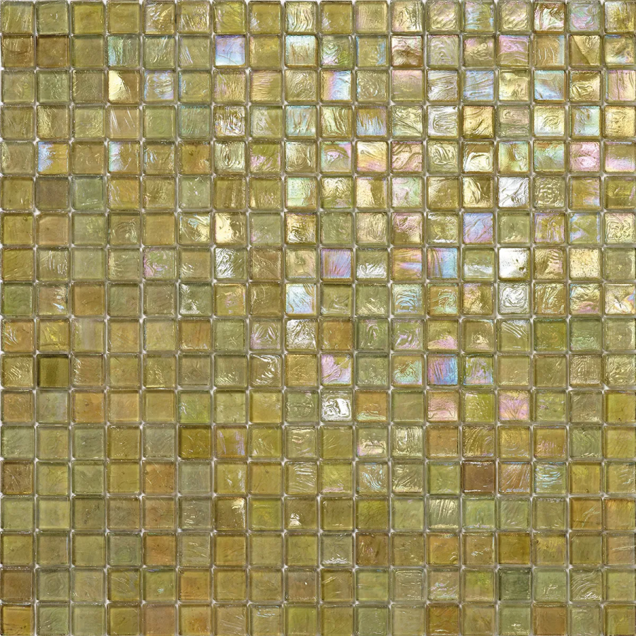 Sicis Стеклянная мозаика Glimmer Avocado chips size 15x15 mm sheet size 295x295 mm