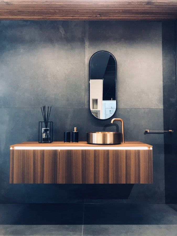 Дозатор Gessi316, настольный, цвет Black/Brushed Brass PVD - изображение 1