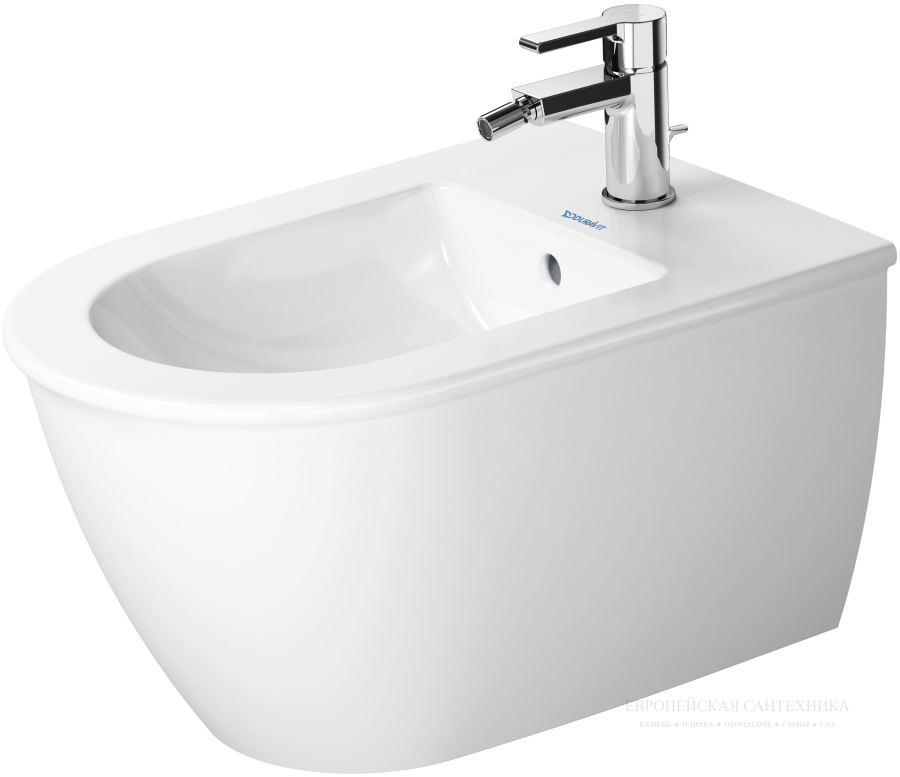 Биде подвесное Duravit Darling New, 365 х 540 мм, цвет белый с покрытием WonderGliss