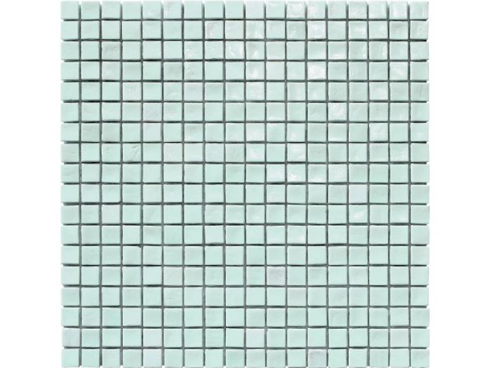 На изображении товар Sicis Стеклянная мозаика Murano Smalto Aquamarine 0 chips size 10x10 mm sheet-size 295x295 mm от официального представителя в Москве