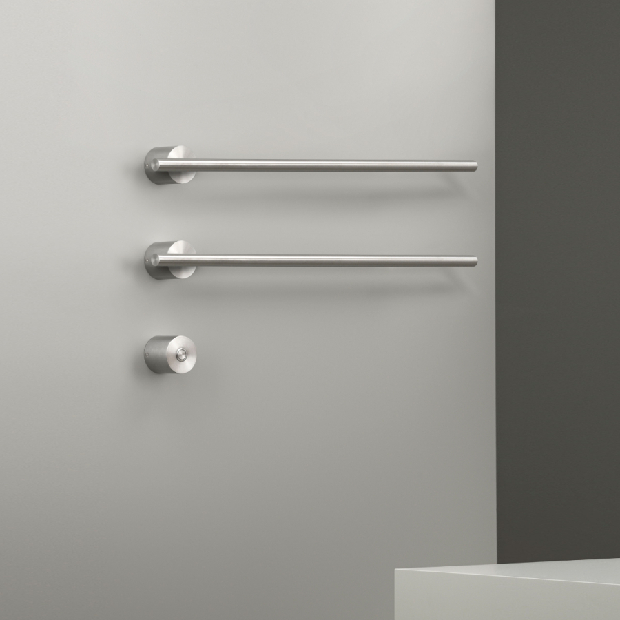 Полотенцесушитель CeaDesign Equilibrio, электрический, возможность установки под углом 180 °, цвет полированная сталь - изображение 2