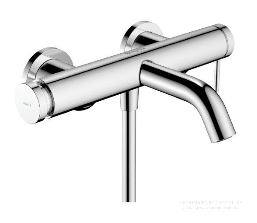 Смеситель для ванны Hansgrohe Tecturis S, однорычажный, настенный монтаж, излив 221 мм., цвет Хром