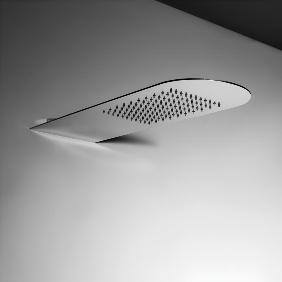 Верхний душ Gessi Tremillimetri Tondo 200, для настенного крепления, L-620 мм, цвет Black Metal Brushed PVD - изображение 3