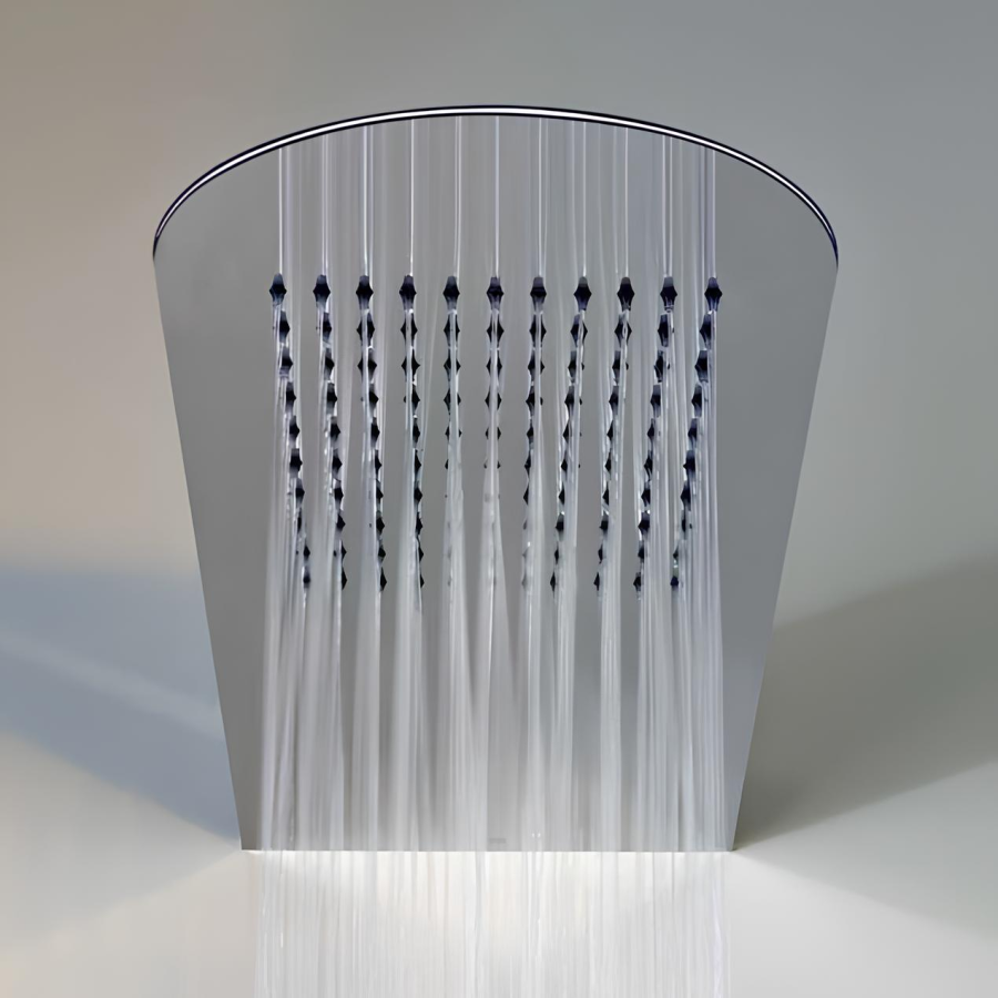 Верхний душ Gessi Tremillimetri Tondo 200, для настенного крепления, L-620 мм, цвет Black Metal Brushed PVD - изображение 1