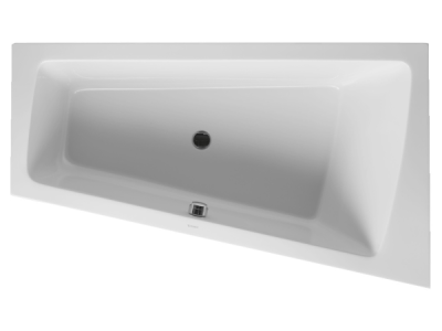 На изображении товар Ванна Duravit Paiova, встраиваемая, 1700x1000 мм, наклон для спины справа, цвет белый от официального представителя в Москве