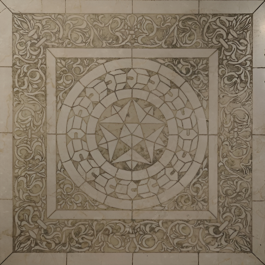 Akros Venezia Камень Decorative Art Cattedrale M1020 Botticino 40X40X1