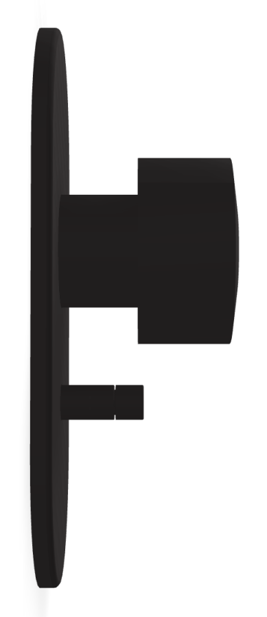 Смеситель Carlo Frattini SO, с переключателем на 2 потребителя, без ручек, Н-200 мм, внешняя часть, цвет чёрный матовый - изображение 2