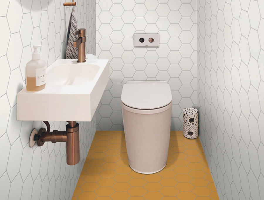 Terratinta Ceramics Керамогранит Hexa Floor Matt Yellow Corn Hexagon 14x16 / 8.5 - изображение 1