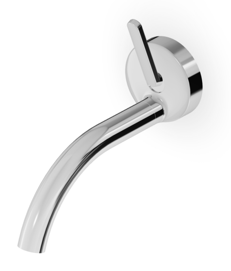 Смеситель для раковины Zucchetti Isy22, настенный, на 1 отверстие, внешняя часть, цвет хром