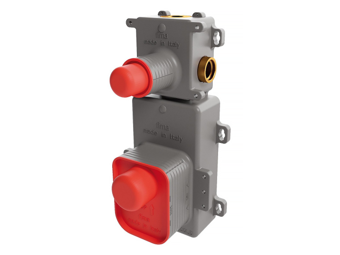 На изображении товар Скрытая часть термостатического смесителя для душа с запорным вентилем Carlo Frattini Fimatherm от официального представителя в Москве