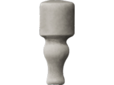 CERAMICHE GRAZIA Бордюр AMARCORD ANGOLO FINALE 6,5X2 FUMO MATT