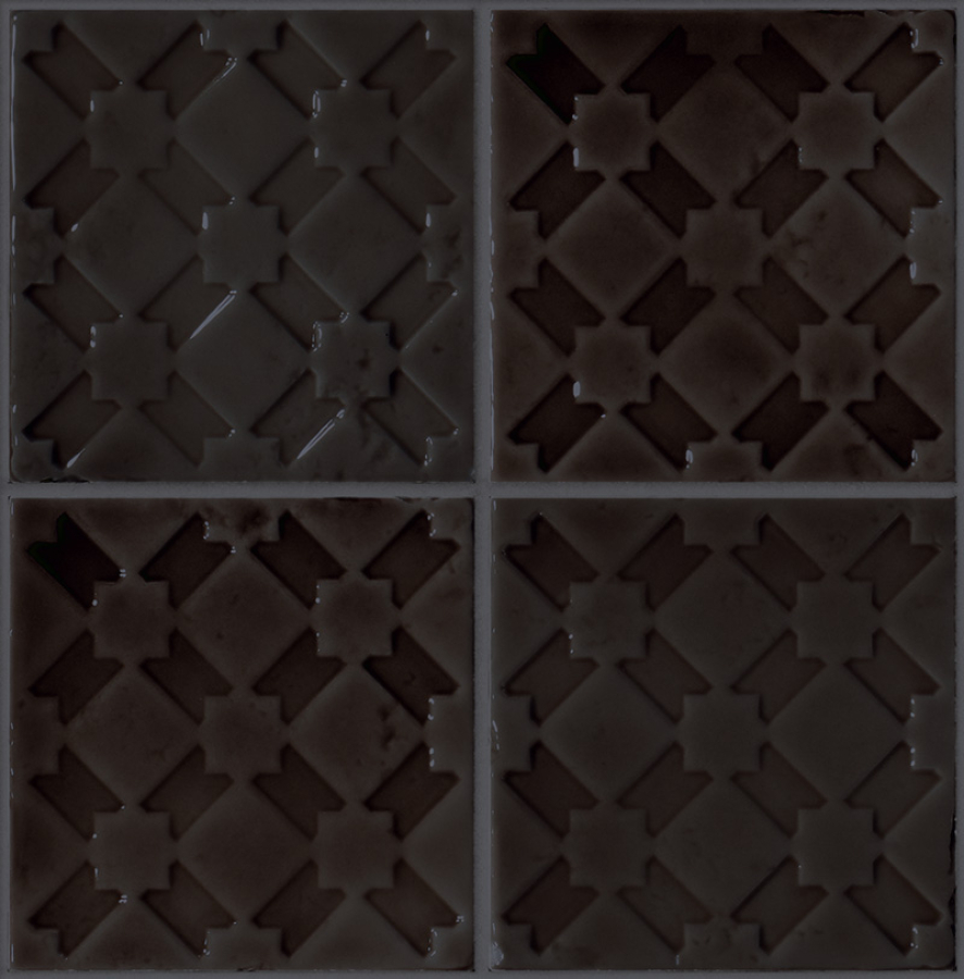 CERAMICHE GRAZIA Керамическая плитка SHADES OF ART 13X13 ALCAZAR CHARCOAL - изображение 1