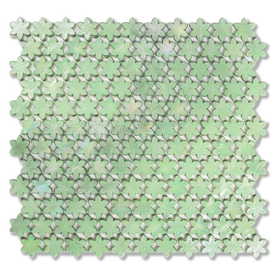 Sicis Смальтовая мозаика Petites Fleurs F15 Galingale sheet-size 316x293 mm