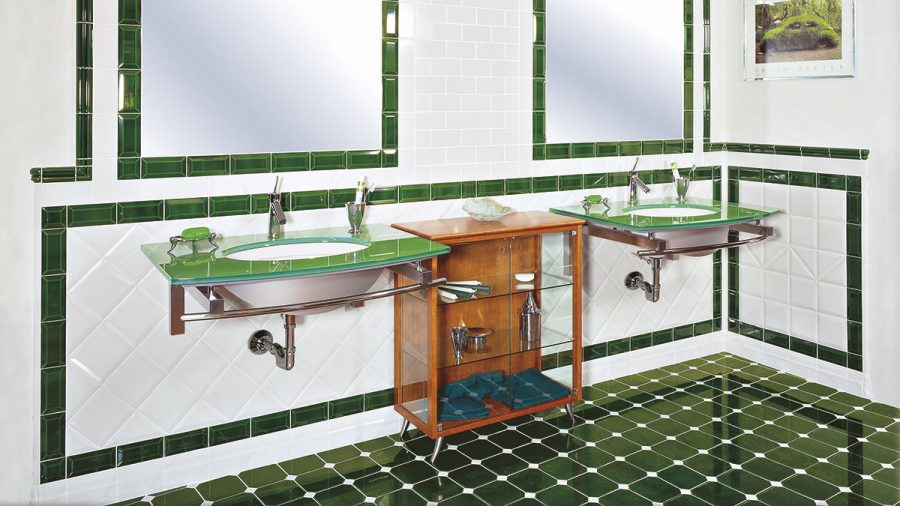 Etruria Керамическая плитка VICTORIA 15X15 Diamantato Emerald Green Craquele' - изображение 2