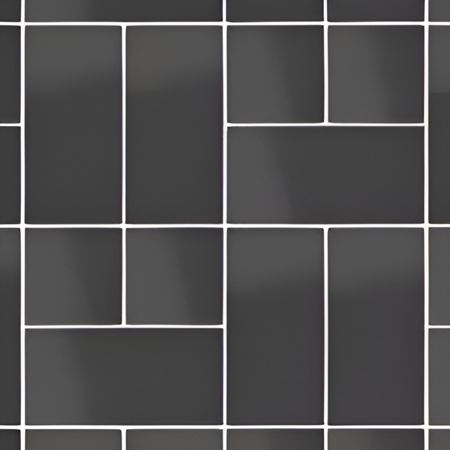 Micro. Керамогранит Microtiles Modern Glaze Black 40,2x40,2