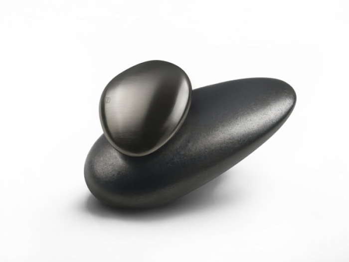 На изображении товар Cмеситель для раковины Gessi Equilibrio, без донного клапана, цвет Black Metal Materic PVD от официального представителя в Москве