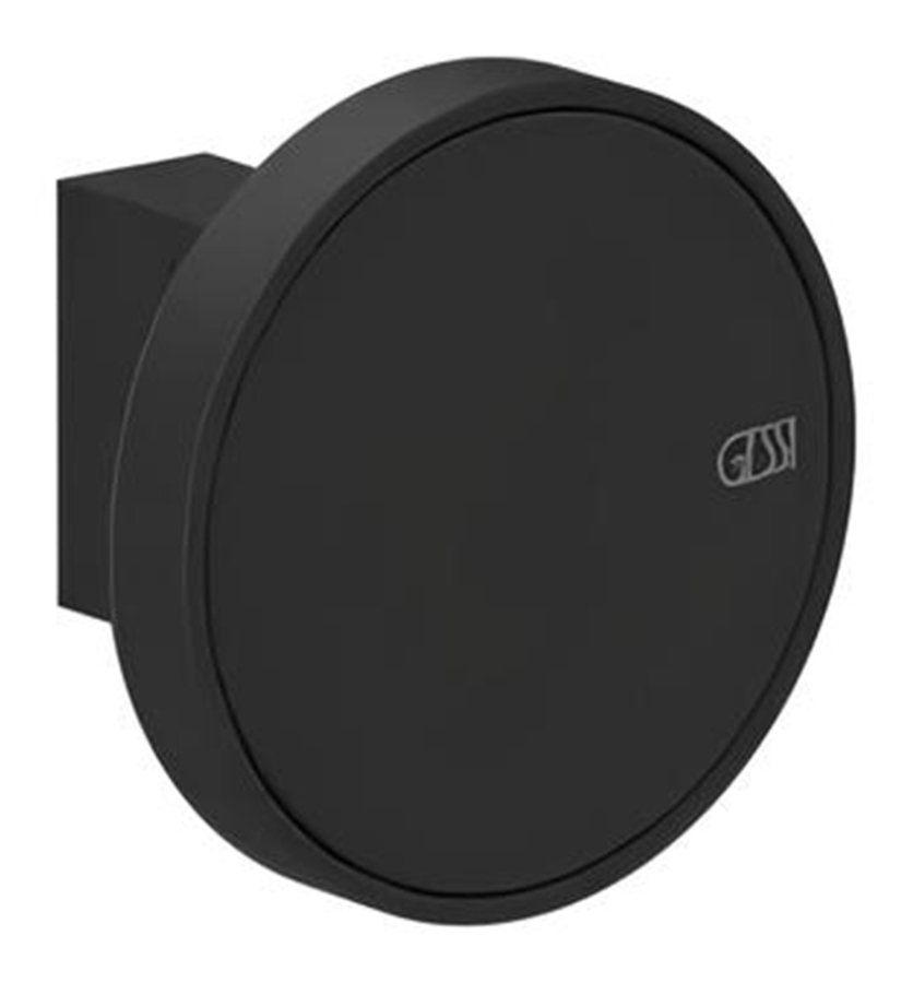 Крючок Gessi Origini, настенный, ø67х50 мм, с отделочной вставкой, цвет Matte Black