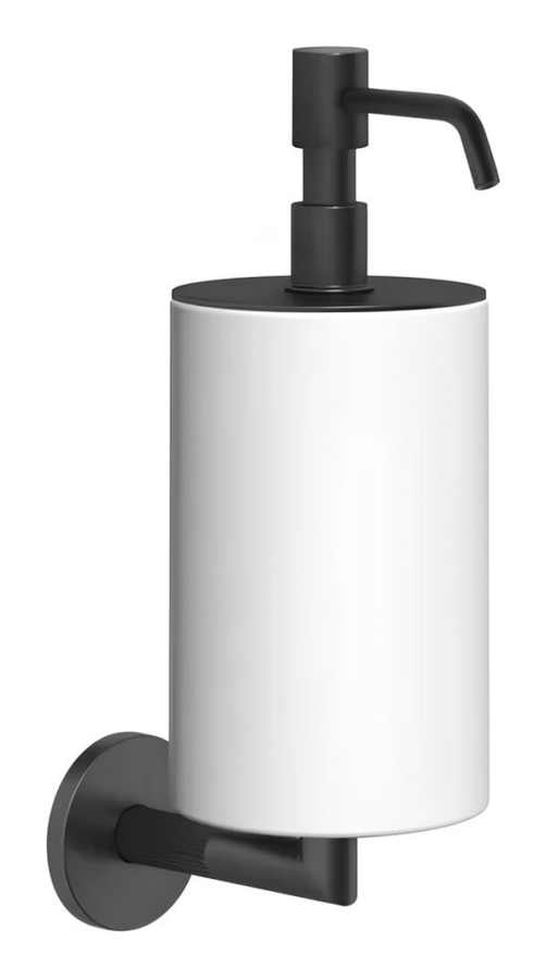 Дозатор для жидкого мыла Gessi Ingranaggio, настенный, цвет White/Matte Black
