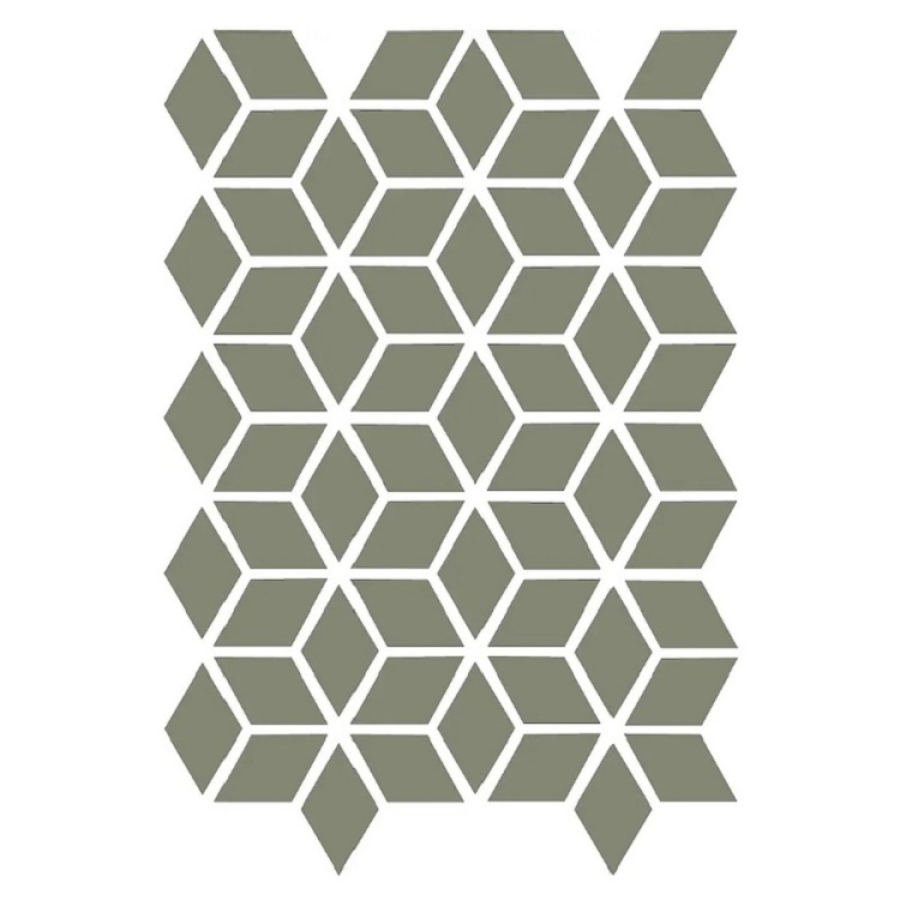 Etruria Керамогранит Xxs Rombo E 4X7 Su Rete Monocolore Oliva