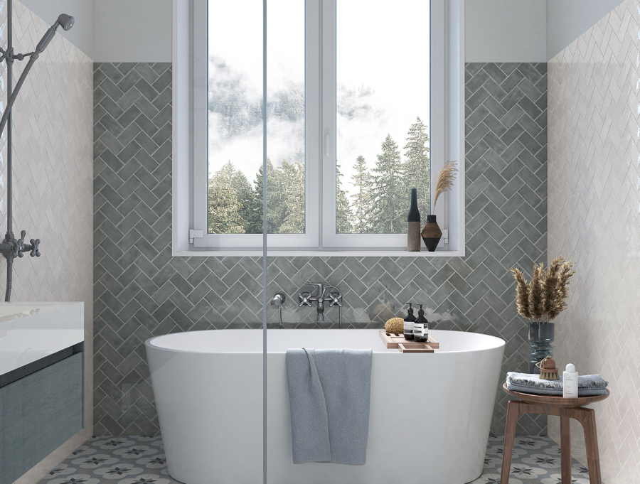 Sartoria Керамическая плитка Memorie Cinerino Glossy 6.5x13 - изображение 2