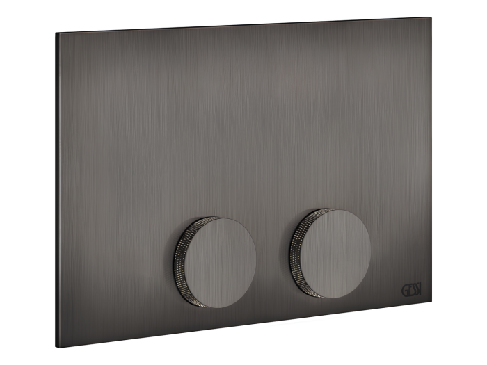 На изображении товар Клавиши смыва Gessi, для TECE (TECEProfil, TECEBox, TECEProfil Octa 2, TECEConstruct), цвет Black Metal Brushed PVD от официального представителя в Москве