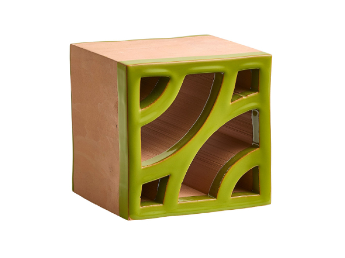 На изображении товар Sartoria Керамика Split Blend Deco Lime Green Glossy Border 12x12 от официального представителя в Москве