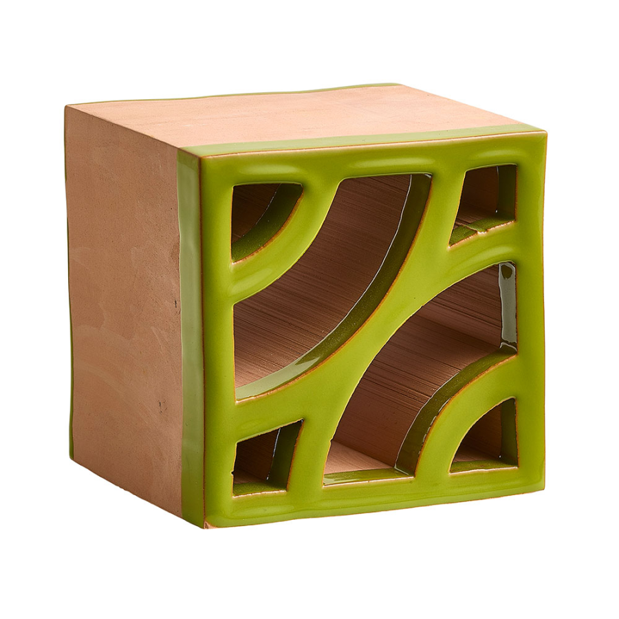 Sartoria Керамика Split Blend Deco Lime Green Glossy Border 12x12