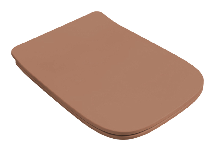 Сиденье для унитаза Artceram A16 Slim, с механизмом плавного закрывания, цвет Brown Tortora