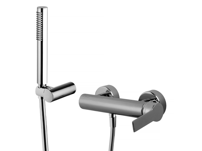 На изображении товар Cмеситель для душа Carlo Frattini Mast, внешнего монтажа, c душевым гарнитуром, цвет хром от официального представителя в Москве