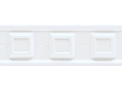 CERAMICHE GRAZIA  Бордюр BOISERIE SQUARE 6,5X20 BIANCO MATT.