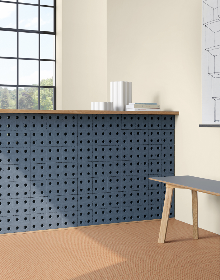 Mutina Керамогранит Bloc Matt Blue 13x13x10 - изображение 1