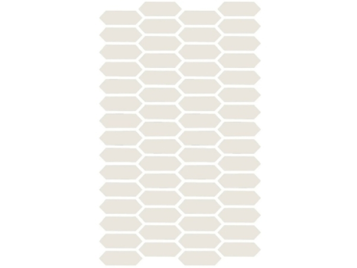 На изображении товар Etruria Керамогранит Xxs Losanga 2.5X7.5 Su Rete Monocolore Bianco от официального представителя в Москве