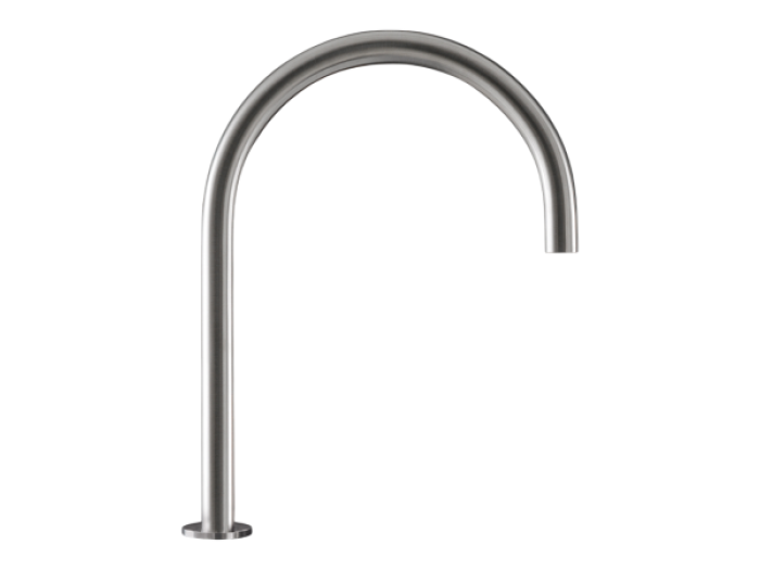 На изображении товар Излив CeaDesign Free Ideas, настольный, поворотный, с доп. креплением, H. 300 мм, сталь, цвет сатинированная сталь от официального представителя в Москве