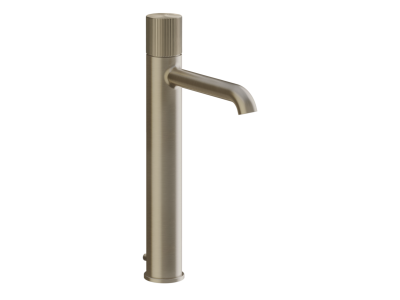 Смеситель для раковины Gessi Habito, высокий, с донным клапаном, цвет Finox Brushed Nickel