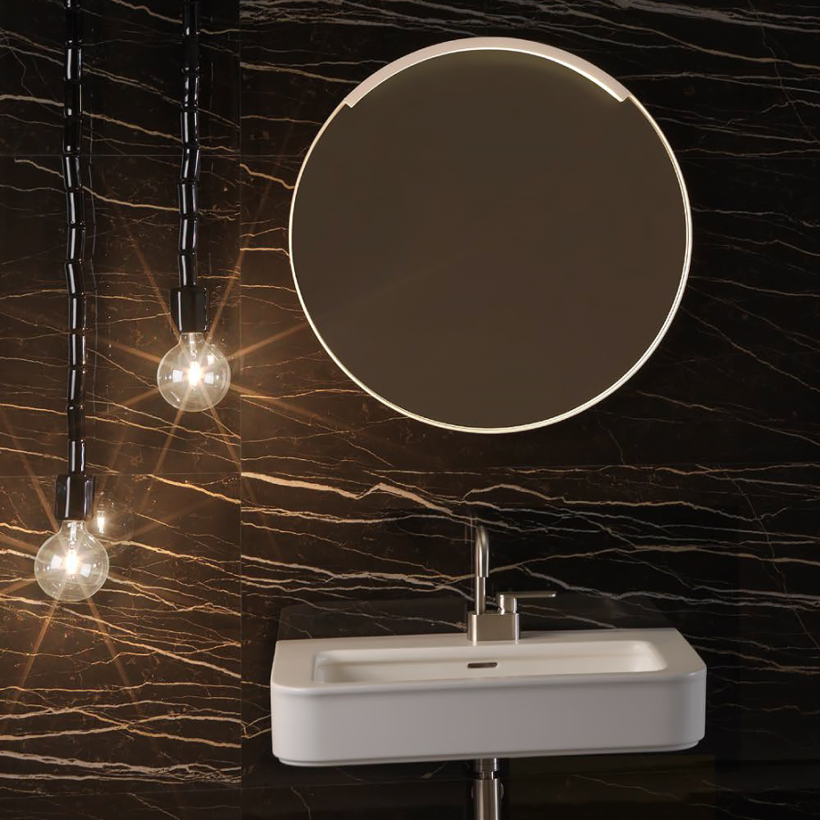 Зеркало Flaminia Madre, со светодиодной подсветкой, цвет белый матовый - изображение 1