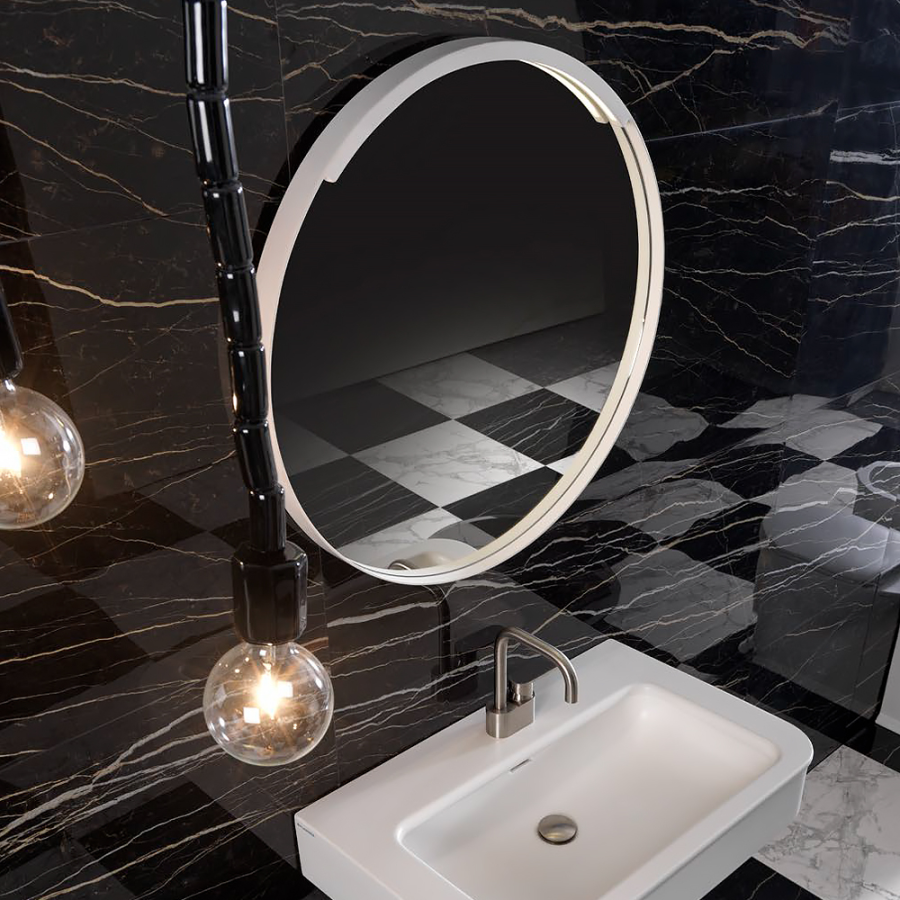 Зеркало Flaminia Madre, со светодиодной подсветкой, цвет белый матовый - изображение 2