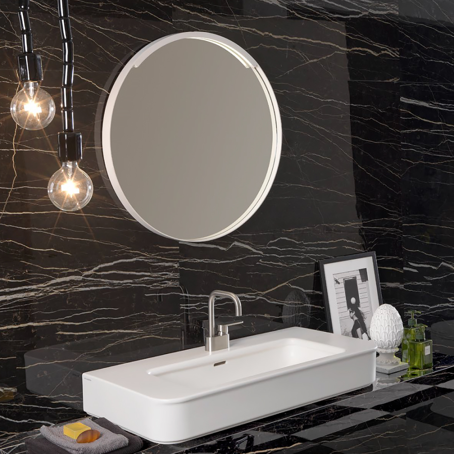 Зеркало Flaminia Madre, со светодиодной подсветкой, цвет белый матовый - изображение 5